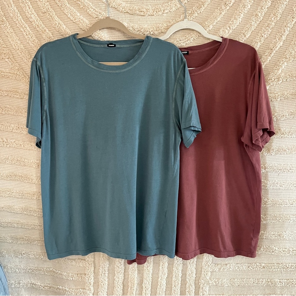 Monrow Set of Two Crew Neck Tees